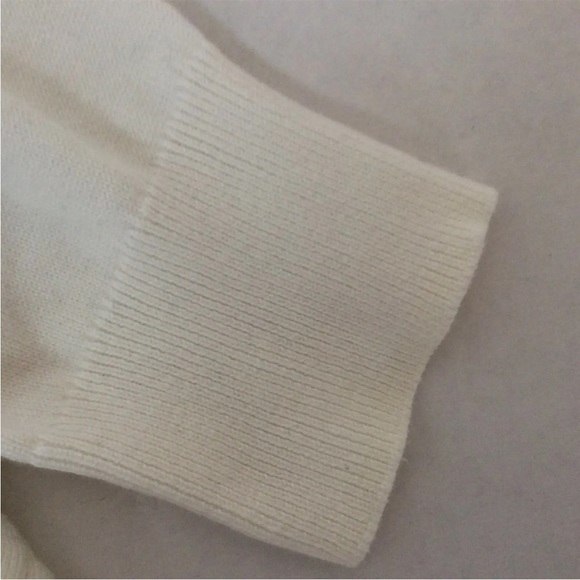 Isaac Mizrahi Live! Ivory Lace Cardigan Peplum Size Small - Picture 8 of 9